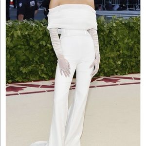 Kendall Ruched Jumpsuit - White